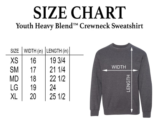 Akron-Fairgrover Vikings - Spirit Wear - Gildan® Youth Heavy Blend™ Crewneck Sweatshirt
