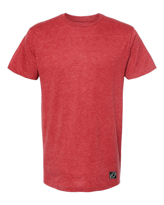 Tultex Adult Fine Jersey Crewneck Short Sleeve Tee - Heather Colors - Red/Pink/Purple/Orange/Yellow