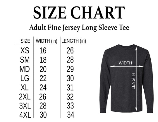 Blackout Mascot Apparel - School Spirit - Tultex Fine Jersey Long Sleeve Tee