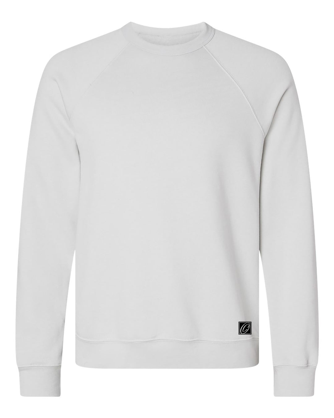 Bella Canvas Adult Midweight Sponge Fleece Raglan Sleeve Crewneck Sweatshirt - Black/Gray/White