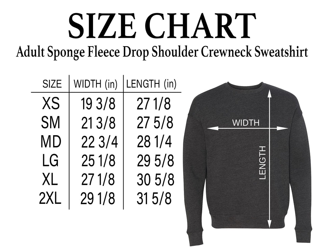 Adult - John Glenn Bobcats Varity Boys Tennis - 2026 - Bella Canvas Sponge Fleece Drop Shoulder Crewneck Sweatshirt