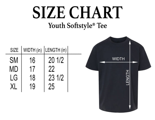 Gildan - Youth - Softstyle® Ring-⁠Spun Short Sleeve Tee - Mesothelioma Awareness - In This Family No One Fights Alone