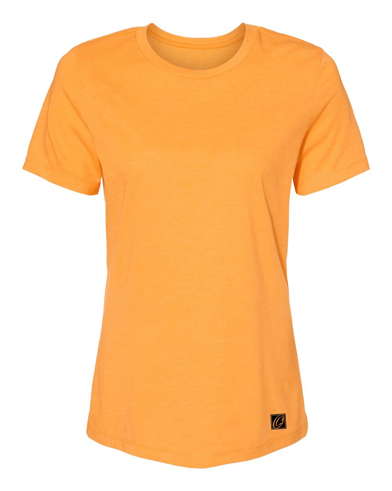 Bella Canvas Ladies Relaxed Fit Heather CVC Crew Neck Short Sleeve Tee - Red/Pink/Yellow/Orange/Tan