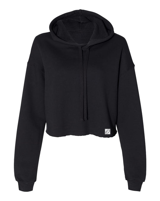 Bella Canvas Ladies Midweight Crop Fleece Hoodie