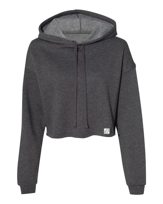 Bella Canvas Ladies Midweight Crop Fleece Hoodie