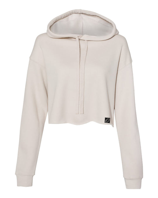 Bella Canvas Ladies Midweight Crop Fleece Hoodie