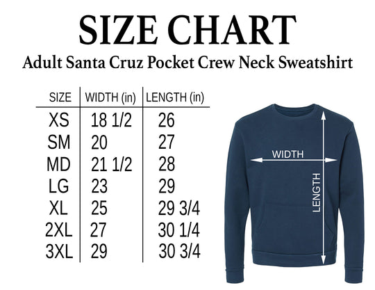 Next Level Apparel Adult Santa Cruz Pocket Crew Neck Sweatshirt