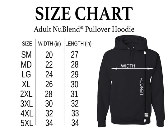 JERZEES - Adult - NuBlend® Pullover Hoodie - Mesothelioma Awareness - In This Family No One Fights Alone