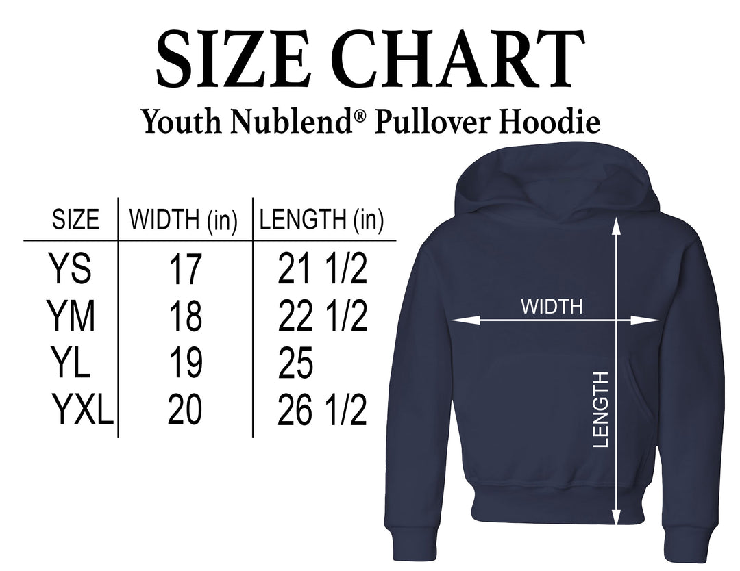 JERZEES - Youth - NuBlend® Pullover Hoodie - Mesothelioma Awareness - In This Family No One Fights Alone