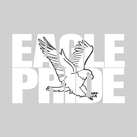 AACS Eagles - Spirit Wear - Eagle Pride - Mascot Inset in Text