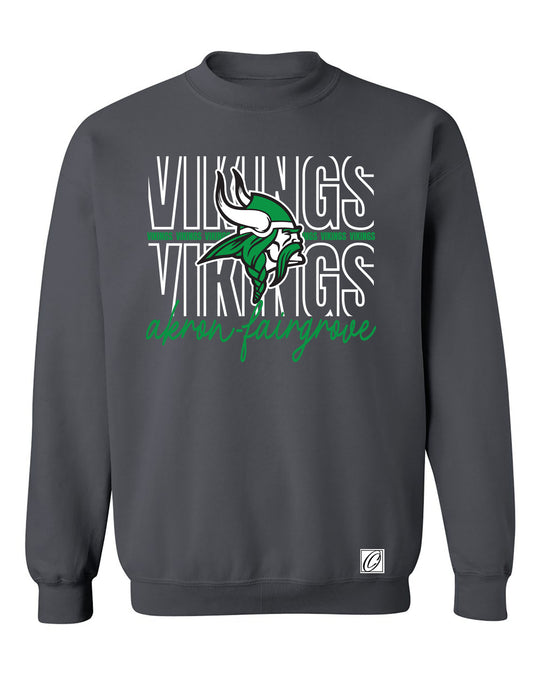 Akron-Fairgrover Vikings - Spirit Wear - Gildan® Adult Heavy Blend™ Crewneck Sweatshirt