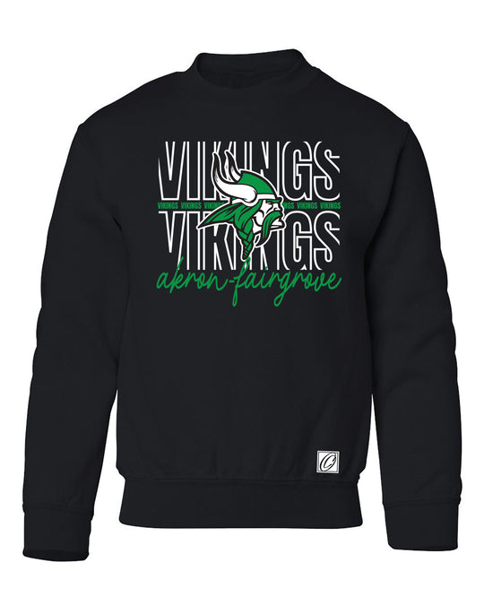 Akron-Fairgrover Vikings - Spirit Wear - Gildan® Youth Heavy Blend™ Crewneck Sweatshirt