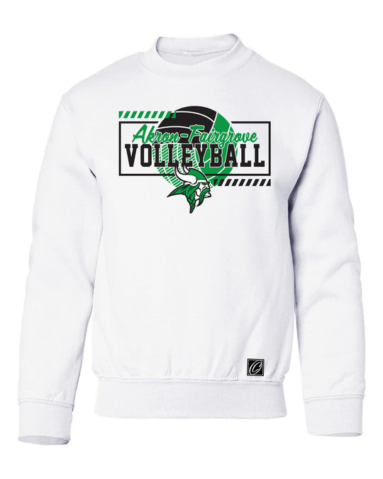 Akron-Fairgrove Vikings - Volleyball - Gildan® Youth Heavy Blend™ Crewneck Sweatshirt