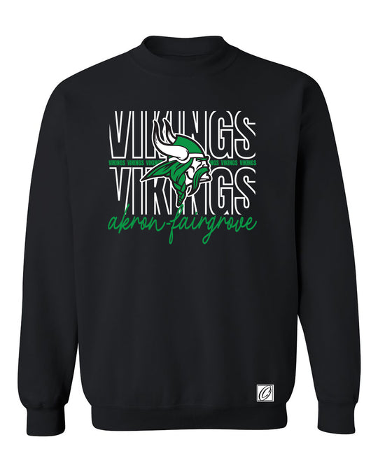 Akron-Fairgrover Vikings - Spirit Wear - Gildan® Adult Heavy Blend™ Crewneck Sweatshirt
