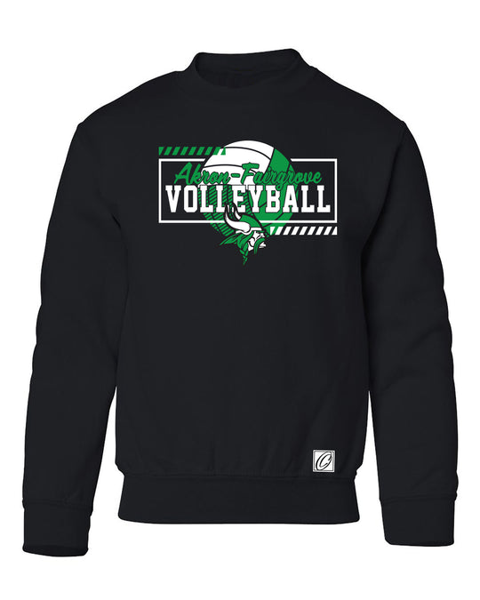 Akron-Fairgrove Vikings - Volleyball - Gildan® Youth Heavy Blend™ Crewneck Sweatshirt