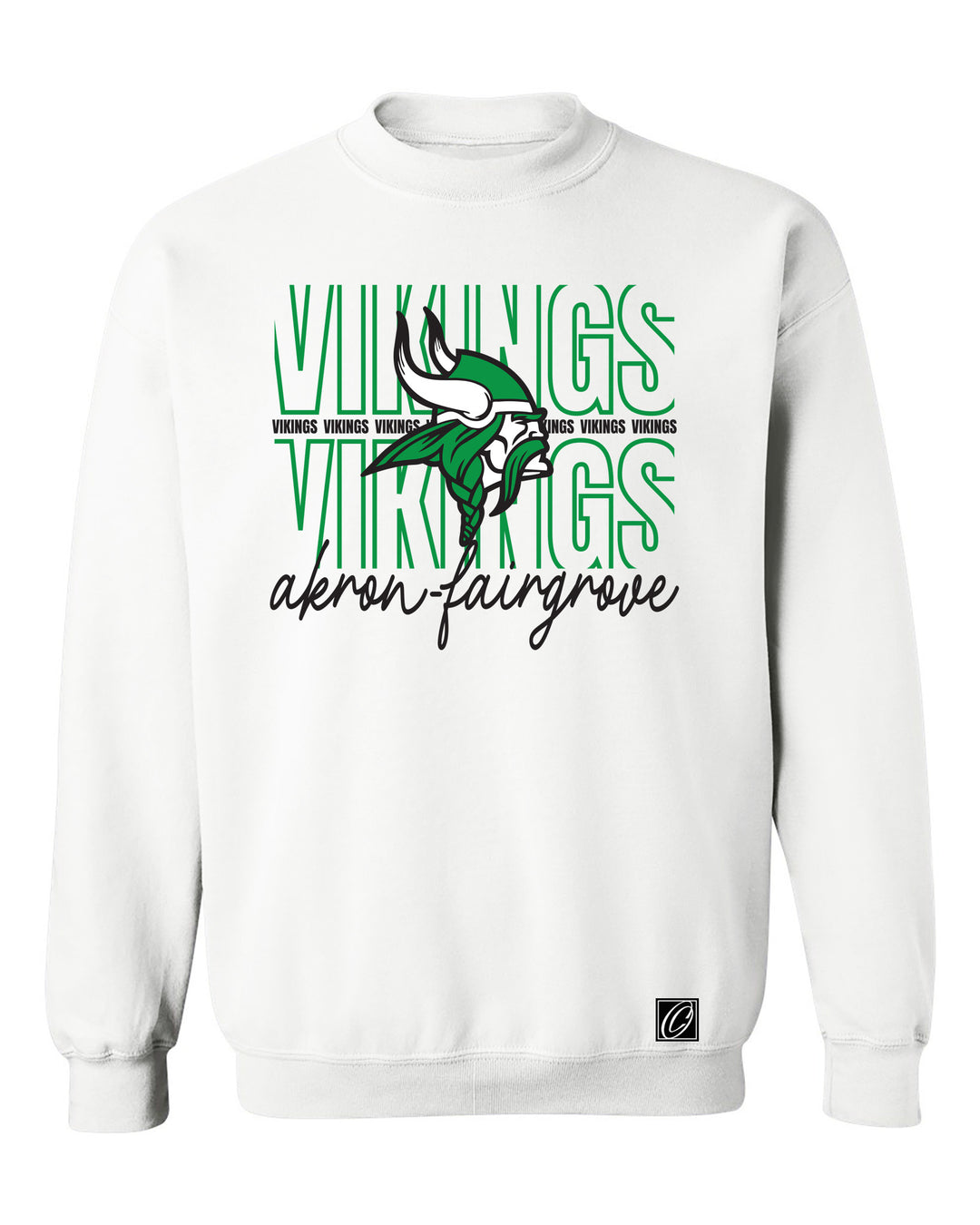 Akron-Fairgrover Vikings - Spirit Wear - Gildan® Adult Heavy Blend™ Crewneck Sweatshirt