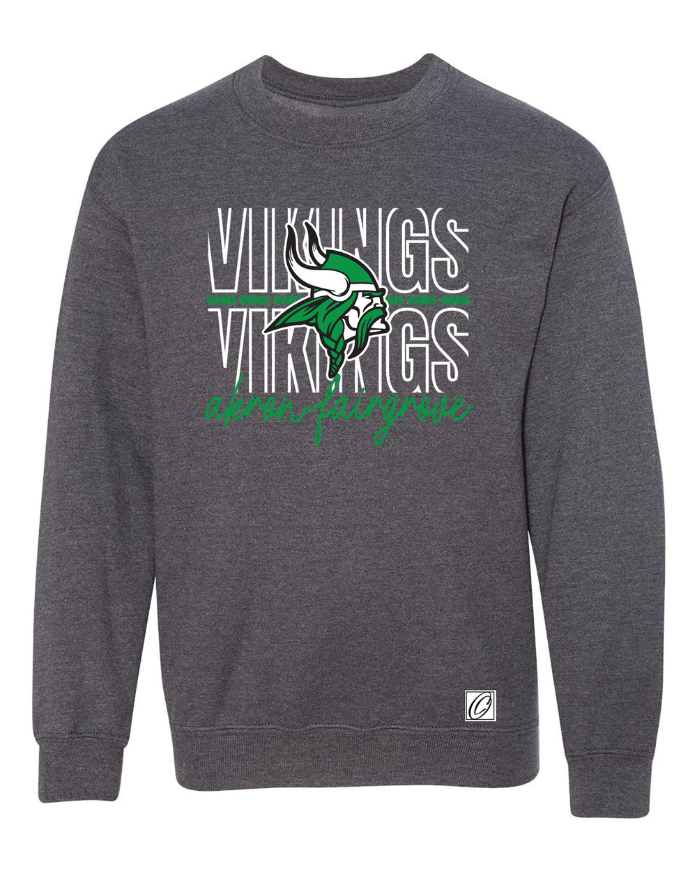 Akron-Fairgrover Vikings - Spirit Wear - Gildan® Youth Heavy Blend™ Crewneck Sweatshirt