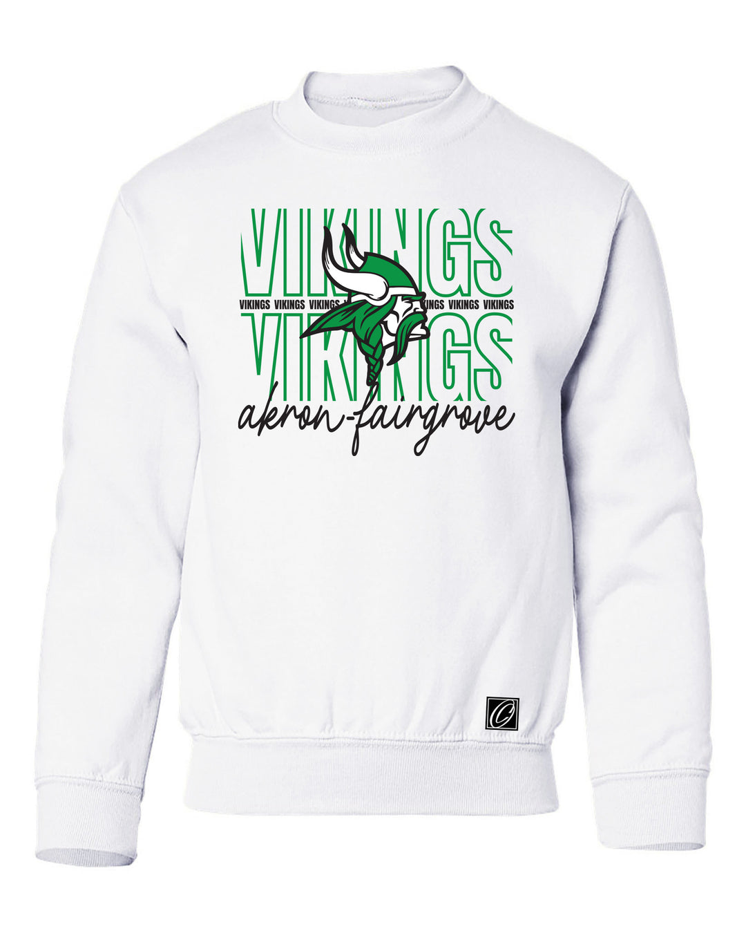 Akron-Fairgrover Vikings - Spirit Wear - Gildan® Youth Heavy Blend™ Crewneck Sweatshirt