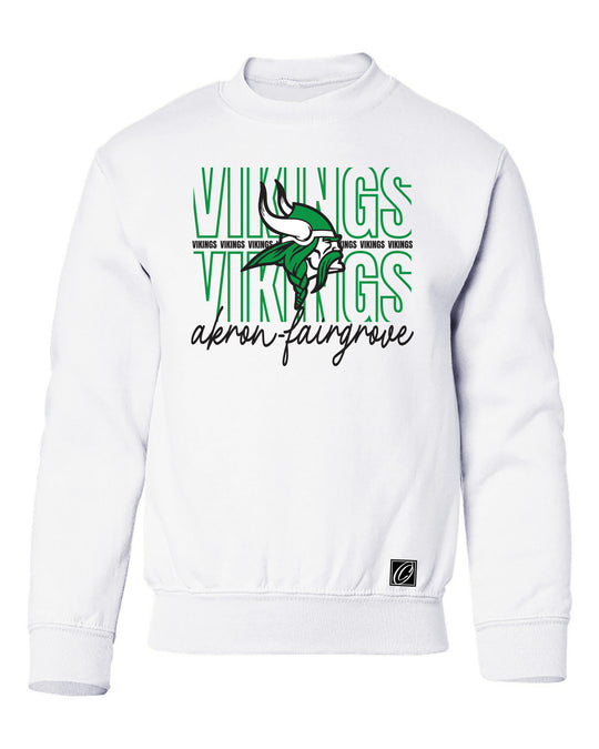 Akron-Fairgrover Vikings - Spirit Wear - Gildan® Youth Heavy Blend™ Crewneck Sweatshirt