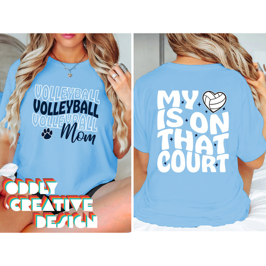 All Saints Cougars - Volleyball - Volleyball Mom - My Heart is on That Court