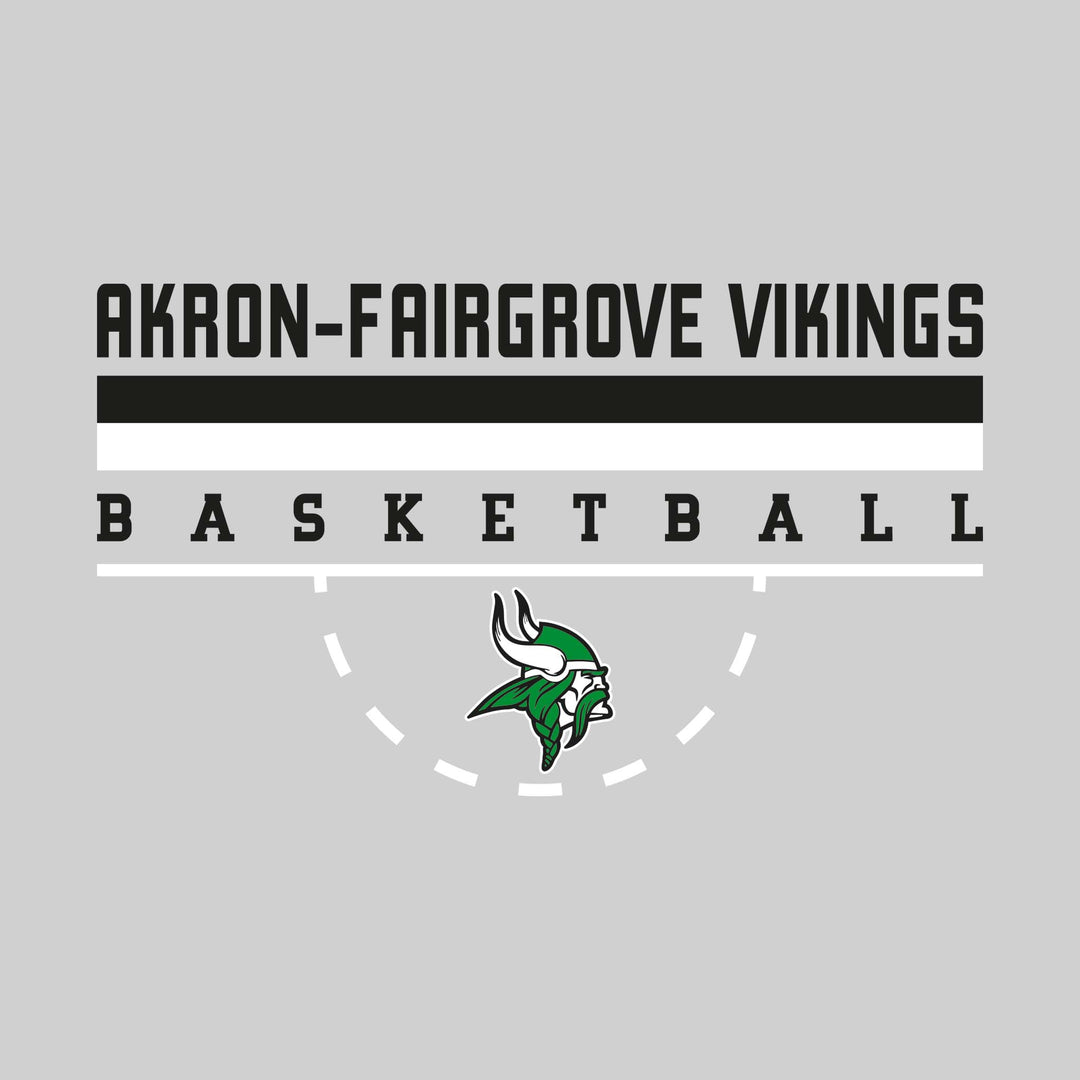 Akron-Fairgrove Vikings - Basketball - Double Color Lines with Free-Throw Half Circle