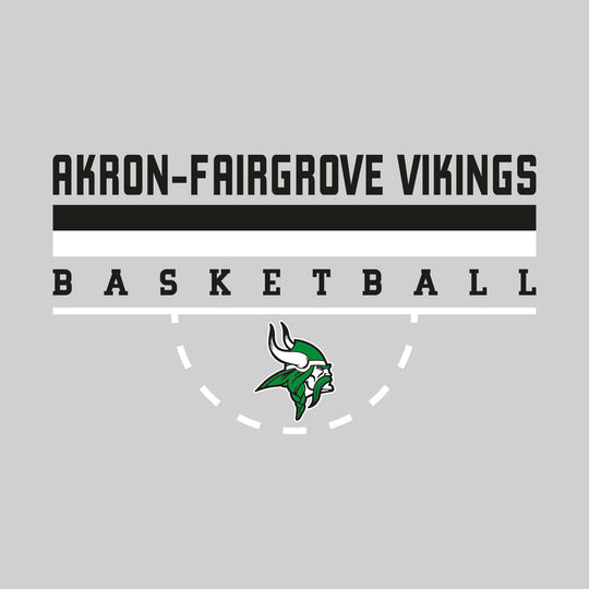 Akron-Fairgrove Vikings - Basketball - Double Color Lines with Free-Throw Half Circle