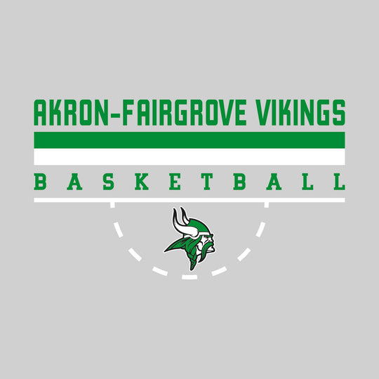 Akron-Fairgrove Vikings - Basketball - Double Color Lines with Free-Throw Half Circle