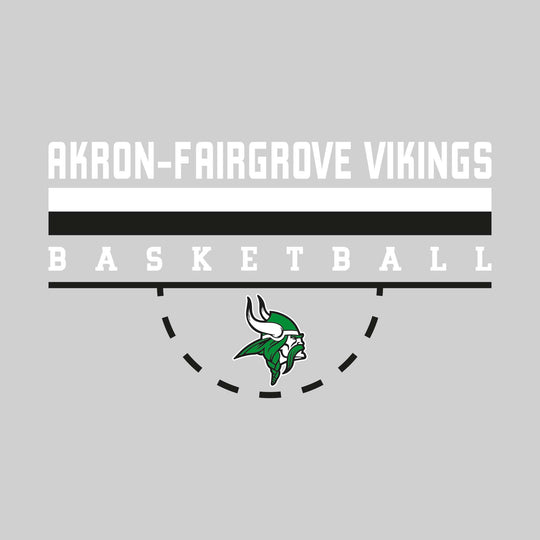 Akron-Fairgrove Vikings - Basketball - Double Color Lines with Free-Throw Half Circle
