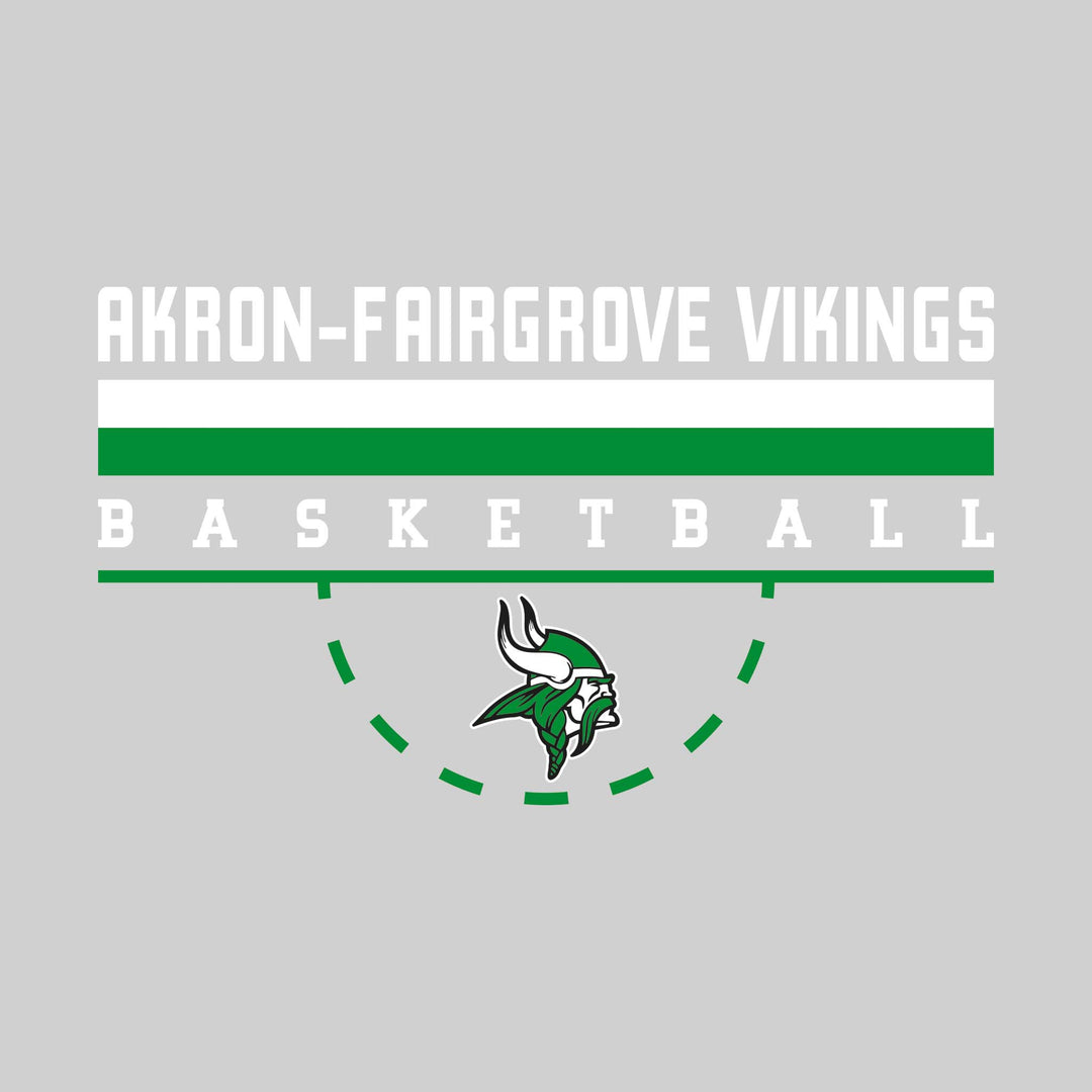Akron-Fairgrove Vikings - Basketball - Double Color Lines with Free-Throw Half Circle