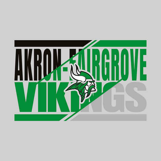 Akron-Fairgrove Vikings - Spirit Wear - 3-Color Divided School Name