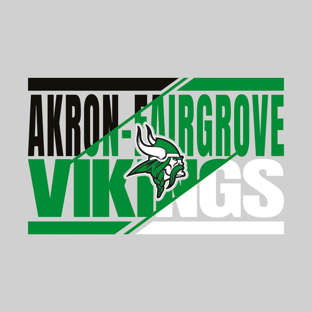 Akron-Fairgrove Vikings - Spirit Wear - 3-Color Divided School Name