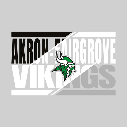 Akron-Fairgrove Vikings - Spirit Wear - 3-Color Divided School Name