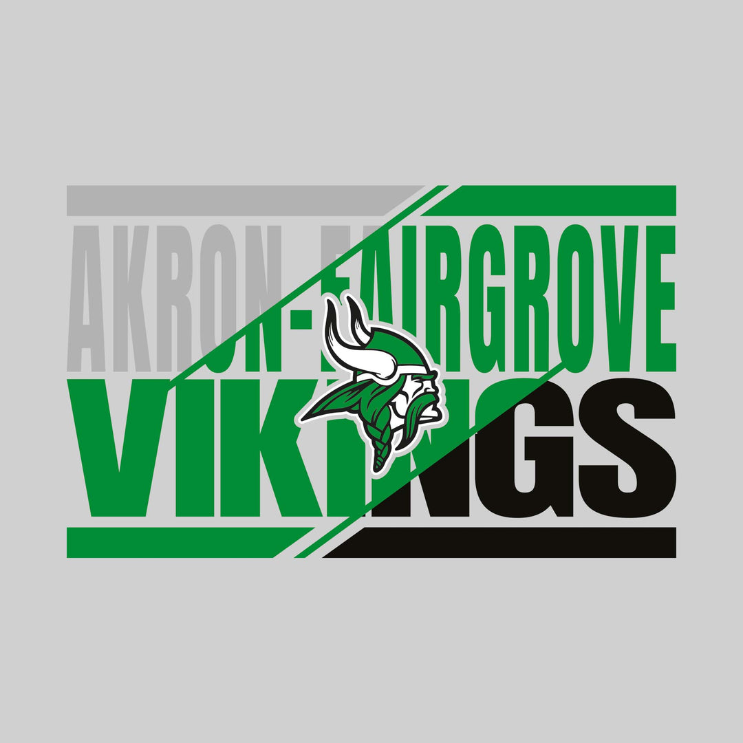 Akron-Fairgrove Vikings - Spirit Wear - 3-Color Divided School Name