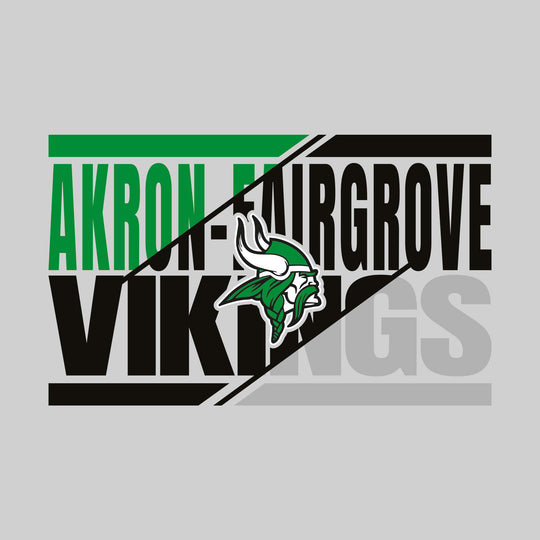 Akron-Fairgrove Vikings - Spirit Wear - 3-Color Divided School Name