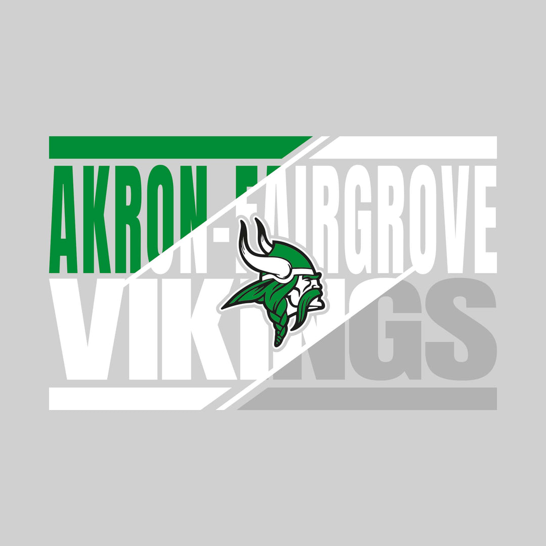 Akron-Fairgrove Vikings - Spirit Wear - 3-Color Divided School Name