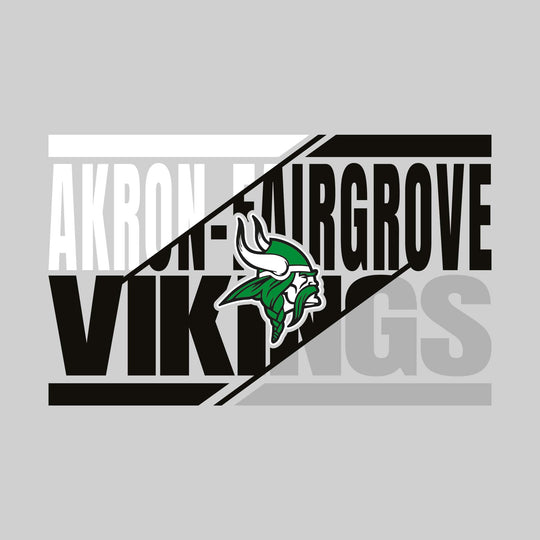 Akron-Fairgrove Vikings - Spirit Wear - 3-Color Divided School Name