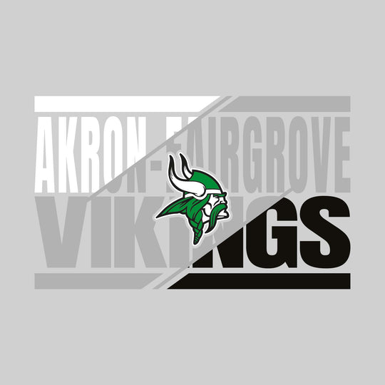 Akron-Fairgrove Vikings - Spirit Wear - 3-Color Divided School Name