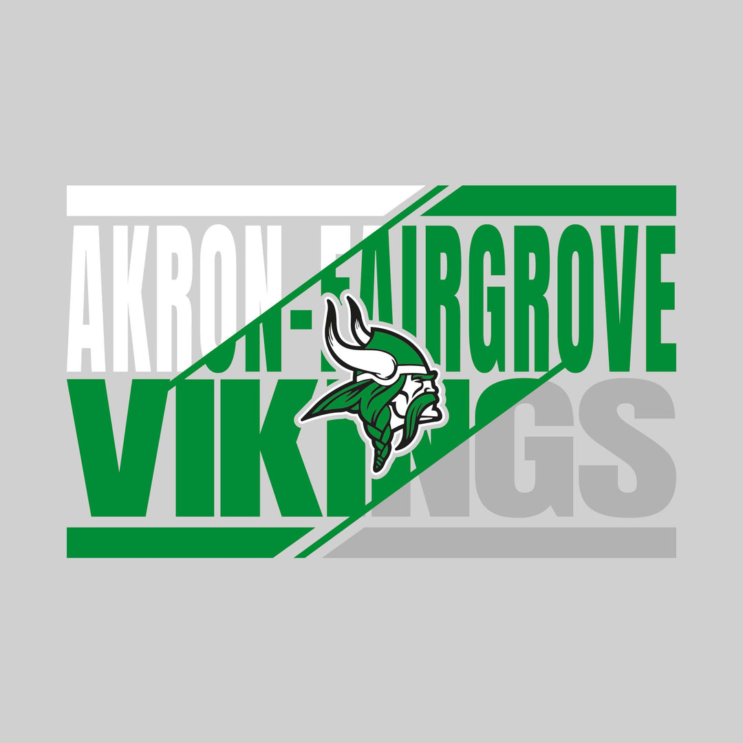 Akron-Fairgrove Vikings - Spirit Wear - 3-Color Divided School Name