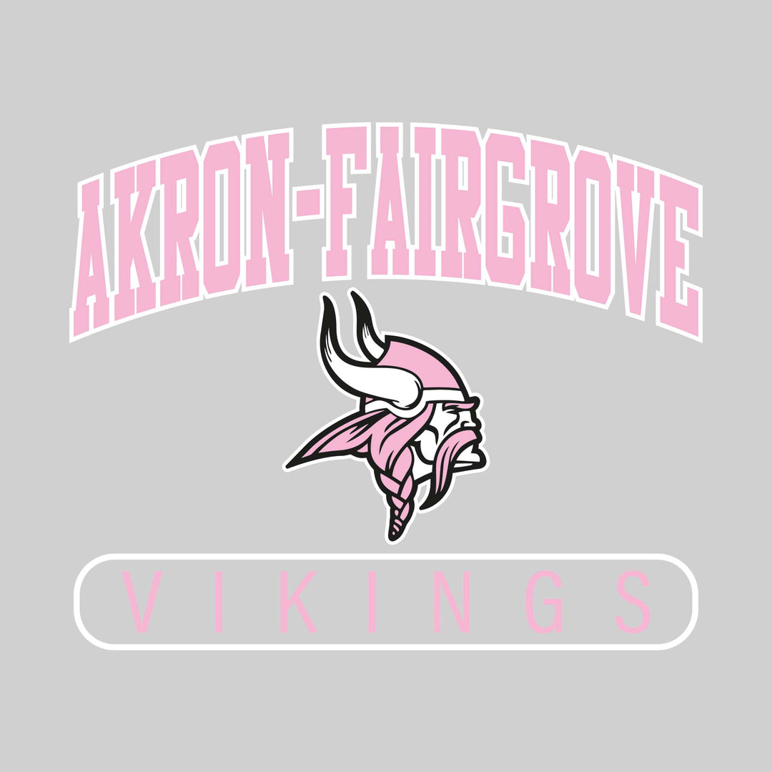 Akron-Fairgrove Vikings - Spirit Wear - Arched School Name with Mascot