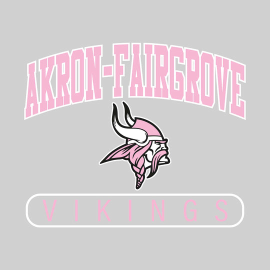 Akron-Fairgrove Vikings - Spirit Wear - Arched School Name with Mascot