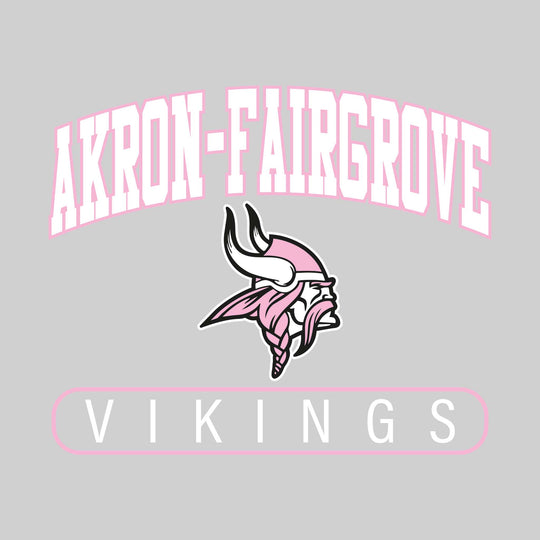 Akron-Fairgrove Vikings - Spirit Wear - Arched School Name with Mascot