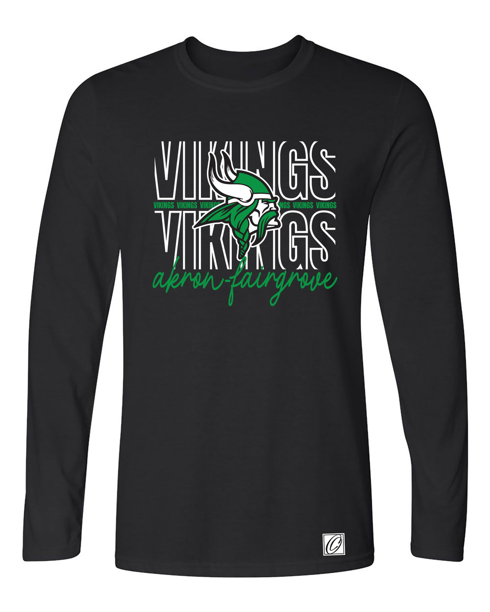 Akron-Fairgrover Vikings - Spirit Wear - Gildan® Adult Softstyle® Ringspun Long Sleeve Tee