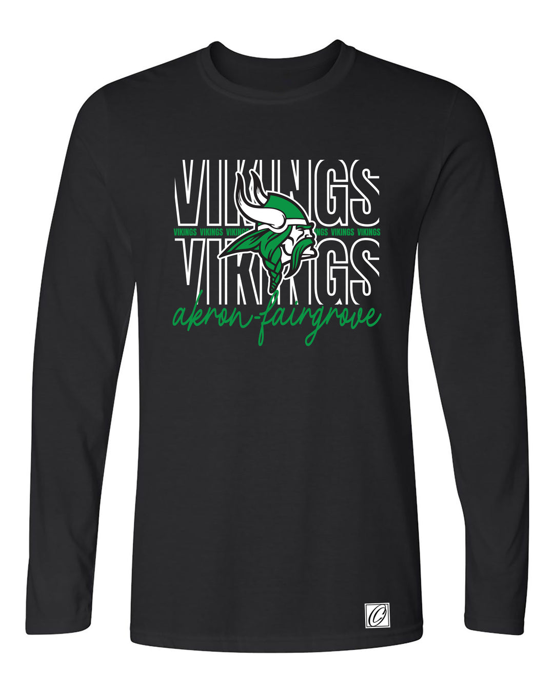 Akron-Fairgrover Vikings - Spirit Wear - Gildan® Adult Softstyle® Ringspun Long Sleeve Tee