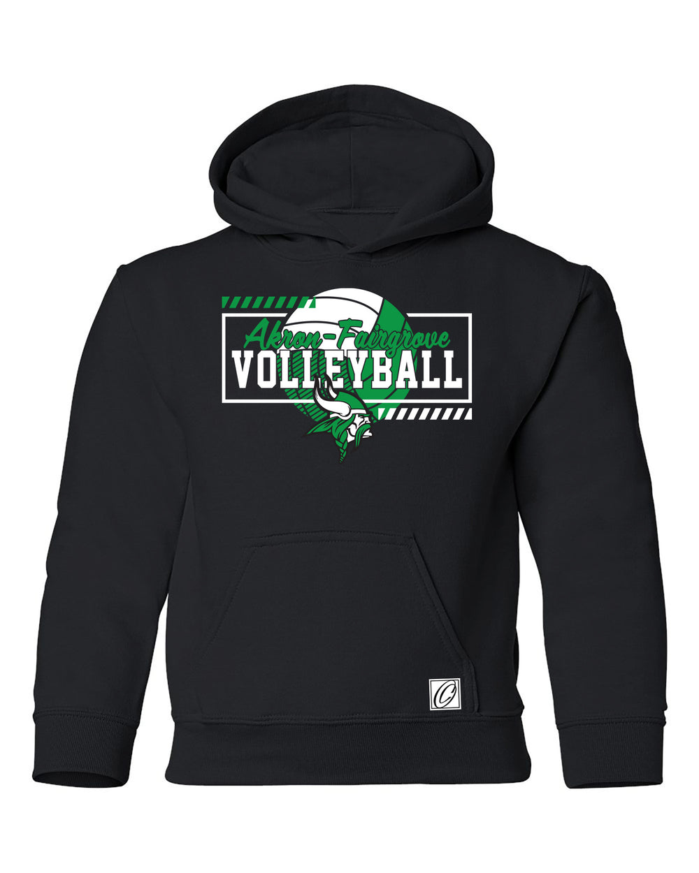 Akron-Fairgrove Vikings - Volleyball - Gildan® Youth Heavy™ Blend Pullover Hoodie