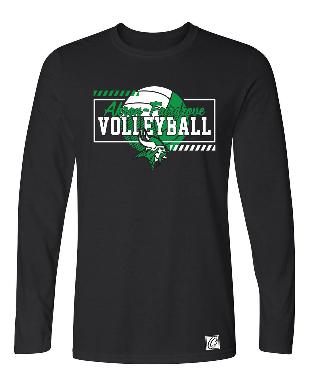 Akron-Fairgrove Vikings - Volleyball - Gildan® Adult Softstyle® Ringspun Long Sleeve Tee