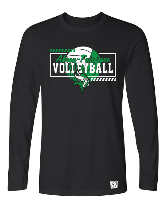 Akron-Fairgrove Vikings - Volleyball - Gildan® Adult Softstyle® Ringspun Long Sleeve Tee