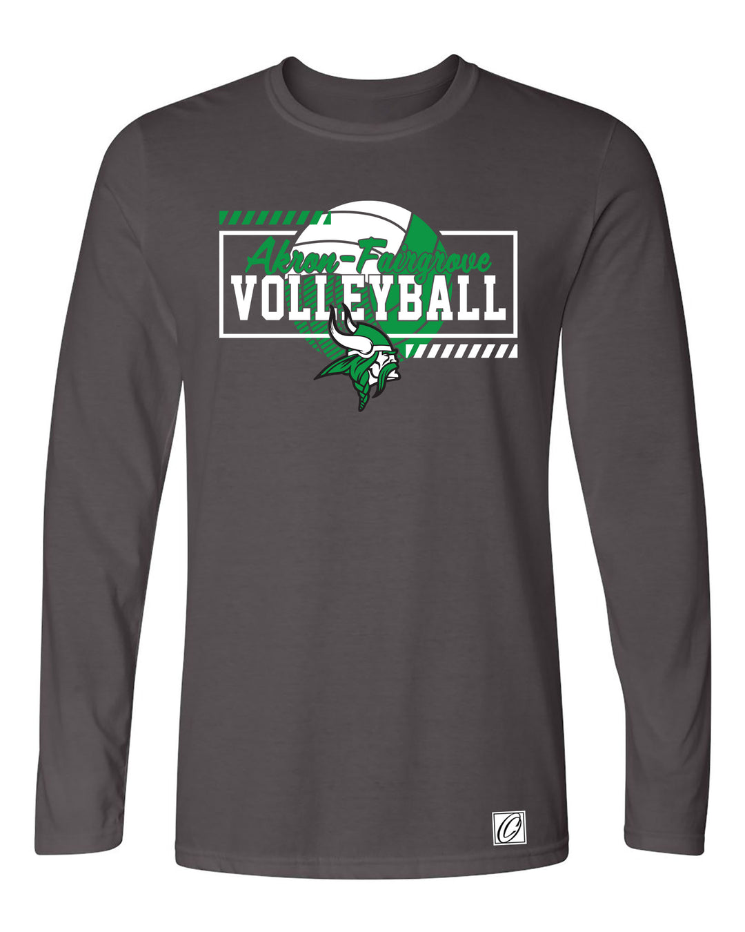 Akron-Fairgrove Vikings - Volleyball - Gildan® Adult Softstyle® Ringspun Long Sleeve Tee