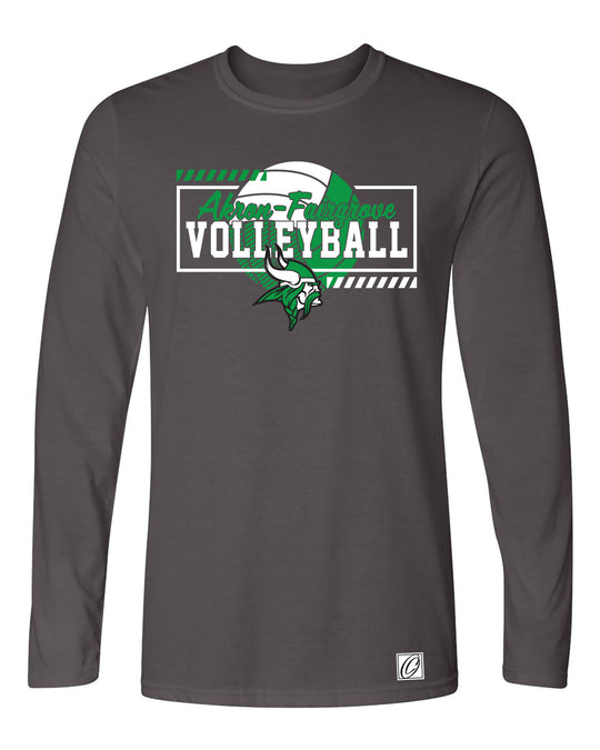 Akron-Fairgrove Vikings - Volleyball - Gildan® Adult Softstyle® Ringspun Long Sleeve Tee