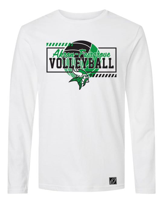 Akron-Fairgrove Vikings - Volleyball - Gildan® Adult Softstyle® Ringspun Long Sleeve Tee