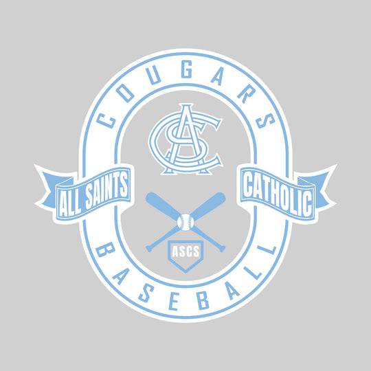 All Saints Cougars - Baseball - Oval with Banners